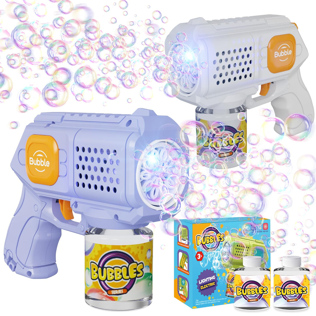 PANACARE bubble gun with 10 holes for continuous bubbles during outdoor play
