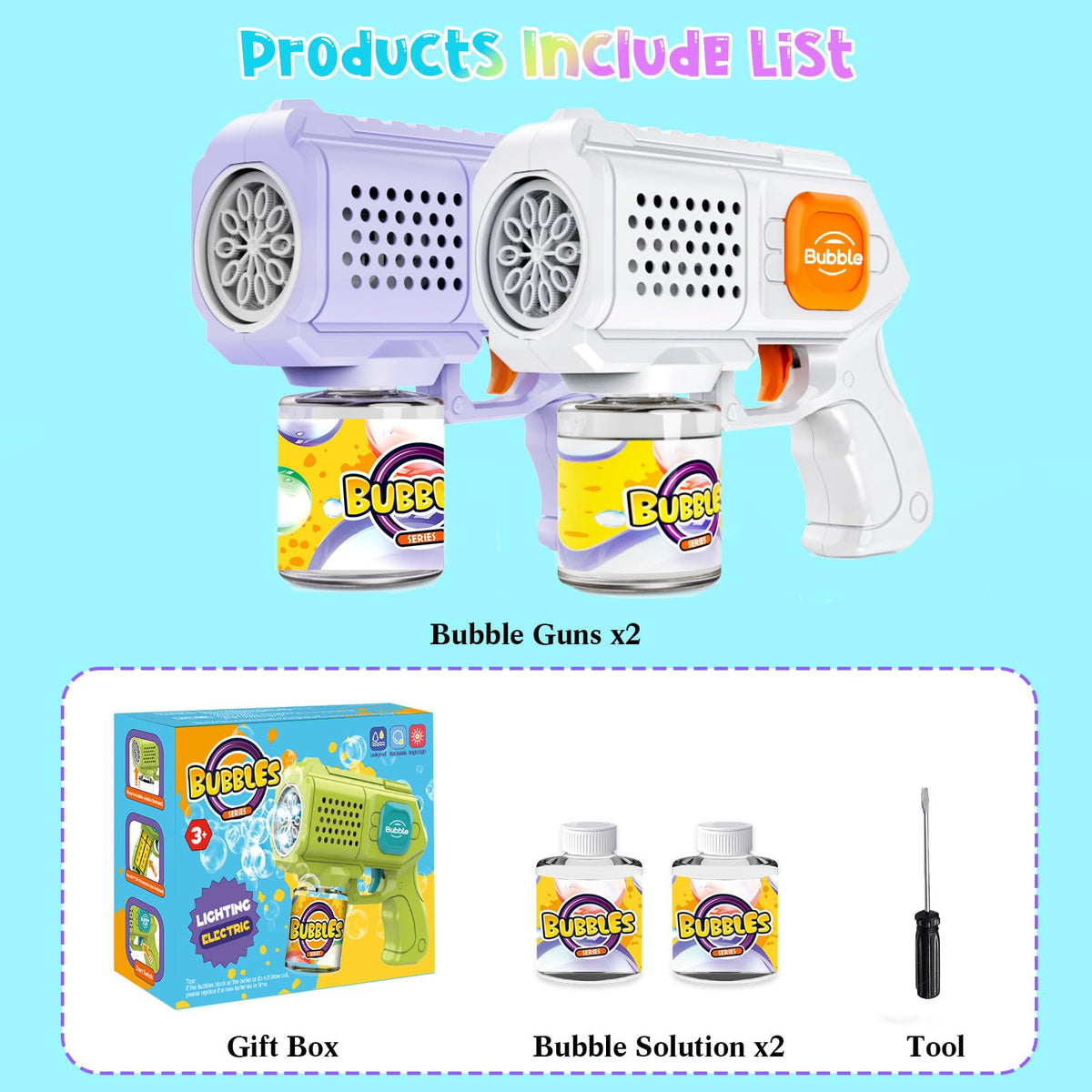 PANACARE bubble gun safe materials keep playtime worry-free