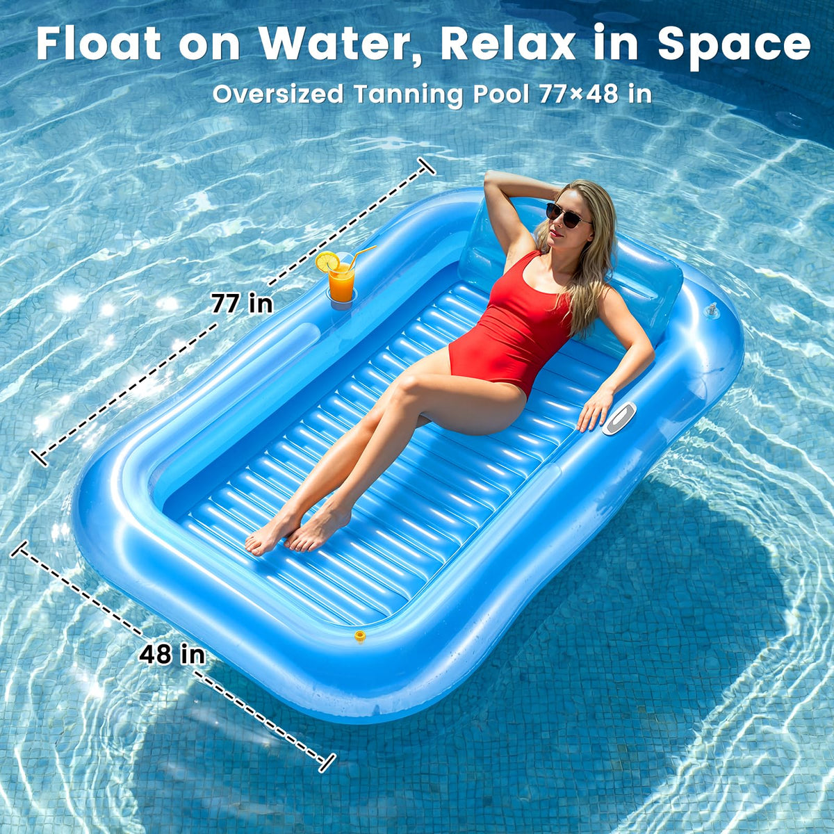 Durable 0.3mm PVC construction for outdoor use