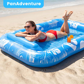 PanAdventure float with canopy and cup holder for relaxed days