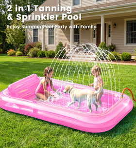 PanAdventure tanning lounger with removable pillow offers elevated head support.