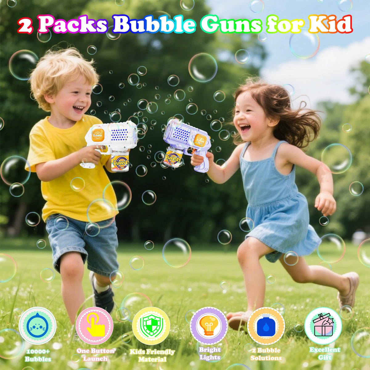 Panamalar bubble guns delivering 10,000+ bubbles per minute for lively outdoor scenes.