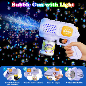 Panamalar kid-friendly bubble gun design with smooth edges and easy grip.