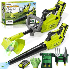 Pandapop kids gardening tools set main image shows versatile 2-in-1 kit for imaginative outdoor play