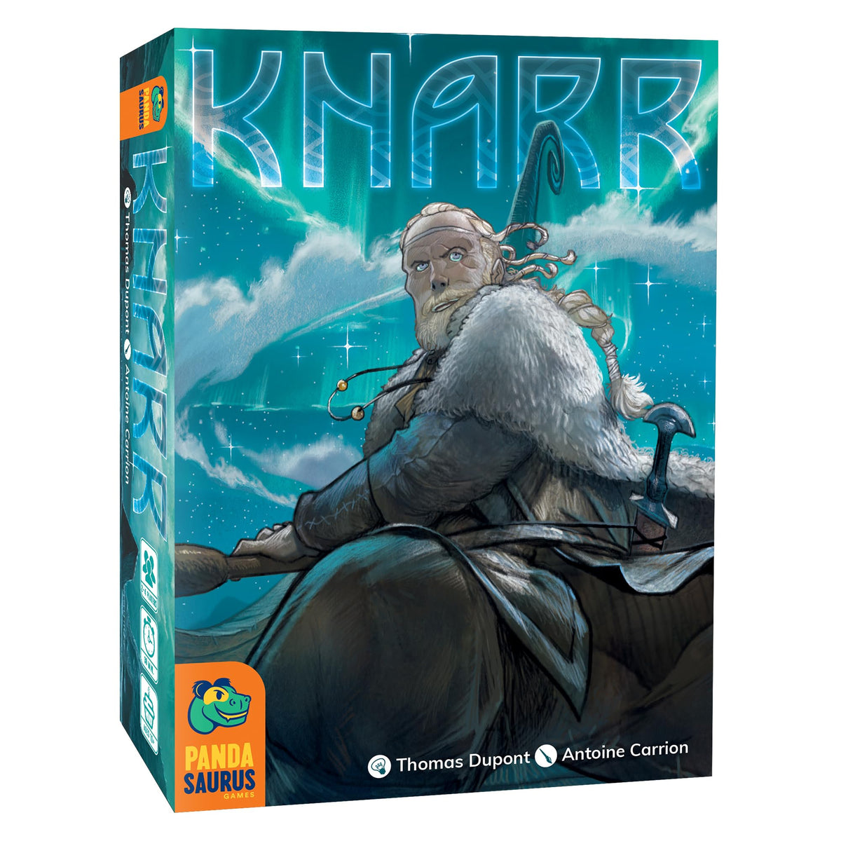 Pandarsaurus Knarr board game: plan a Viking crew for strategic exploration.