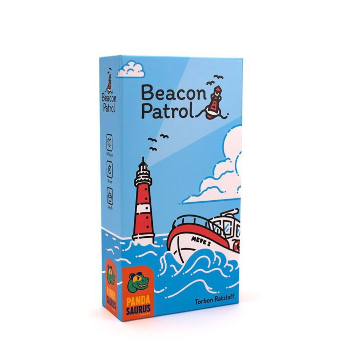Pandasaurus Beacon Patrol cover inviting family coastal adventure and cooperative play