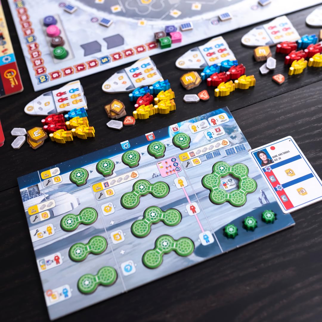 Pandasaurus Games Shackleton Base corporate schemes image showcases player decisions and varied strategies.