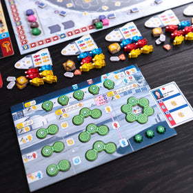 Pandasaurus Games Shackleton Base corporate schemes image showcases player decisions and varied strategies.