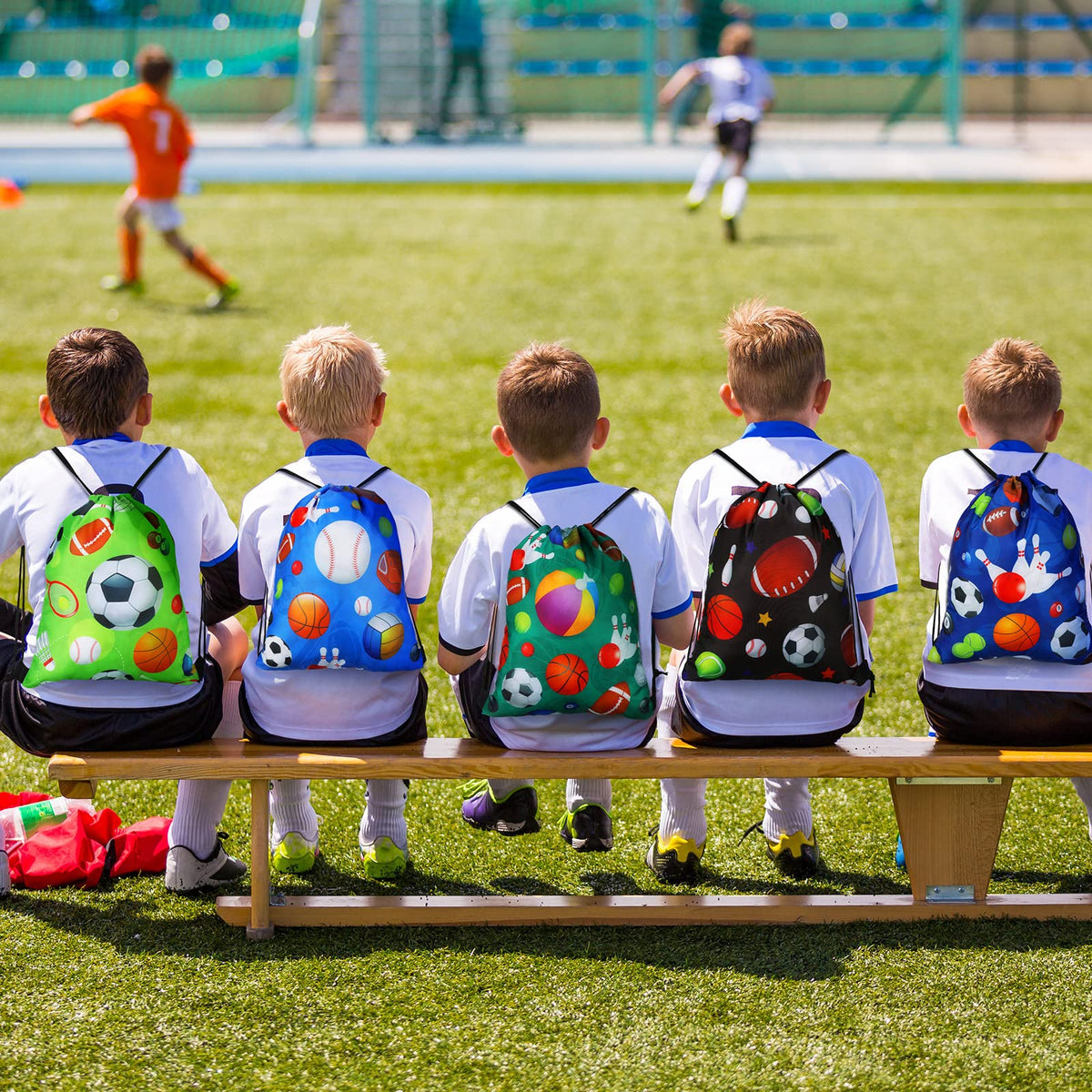 Panelee complete sports party favors set, ready for gift fillers and rewards.