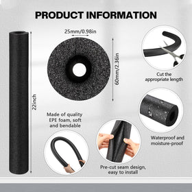 Pangda jumbo black foam noodles for buoyant cushioning during workouts.