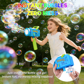 PANIED Camera Bubble Machine with 360° rotation delivering bubbles from all angles