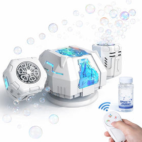 PANIED remote-control bubble machine frees hands during gatherings.