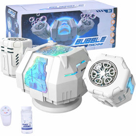 PANIED upgraded mecha-style bubble machine remote for easy, interactive bubble sessions.