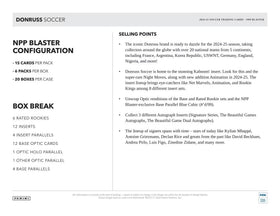 Panini Donruss Soccer 2024/25 six packs organized for collectors.