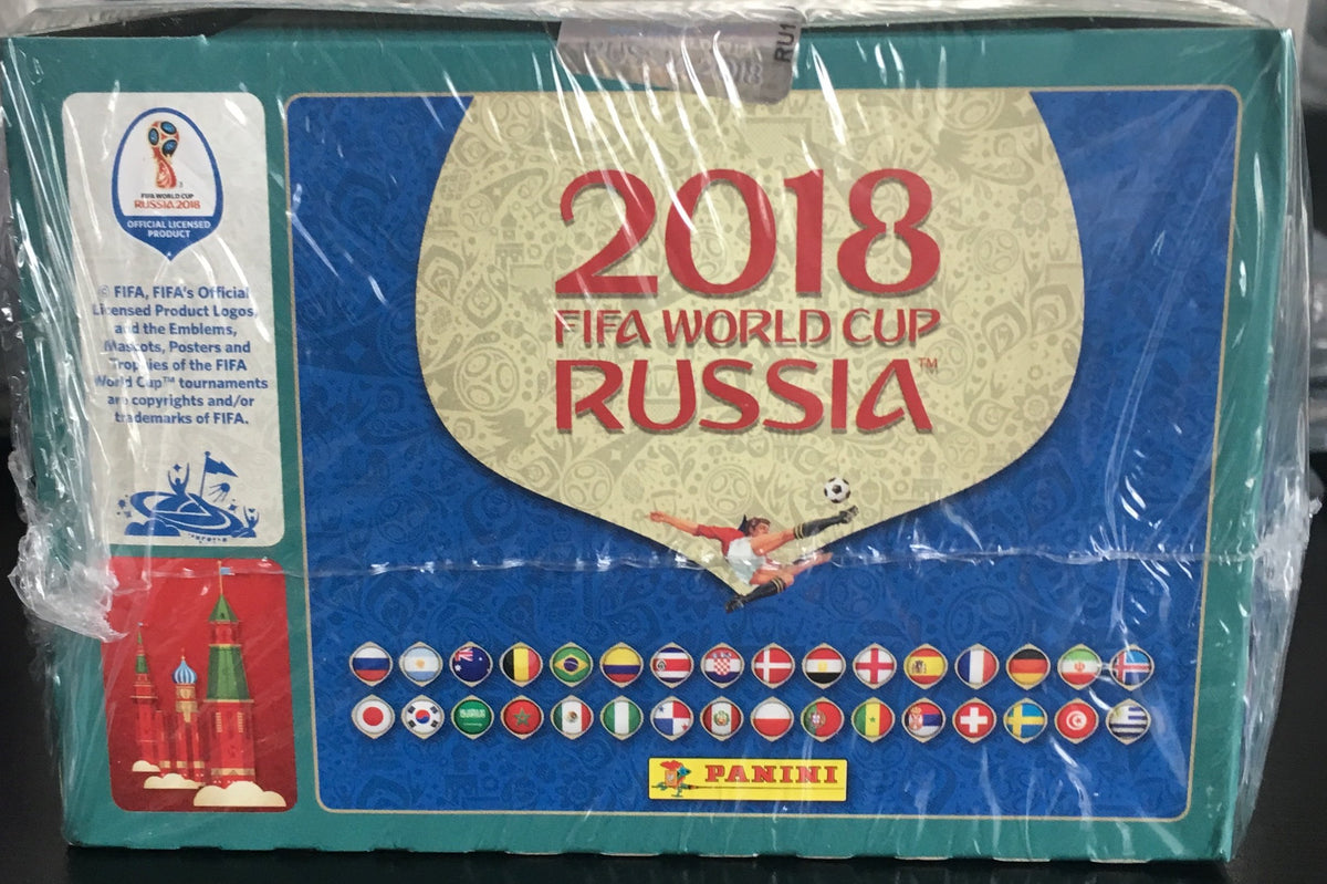 Panini Russia 2018 World Cup sticker box in binder, ready to share with friends