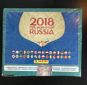 Panini Russia 2018 World Cup stickers close up with vibrant colors for trading