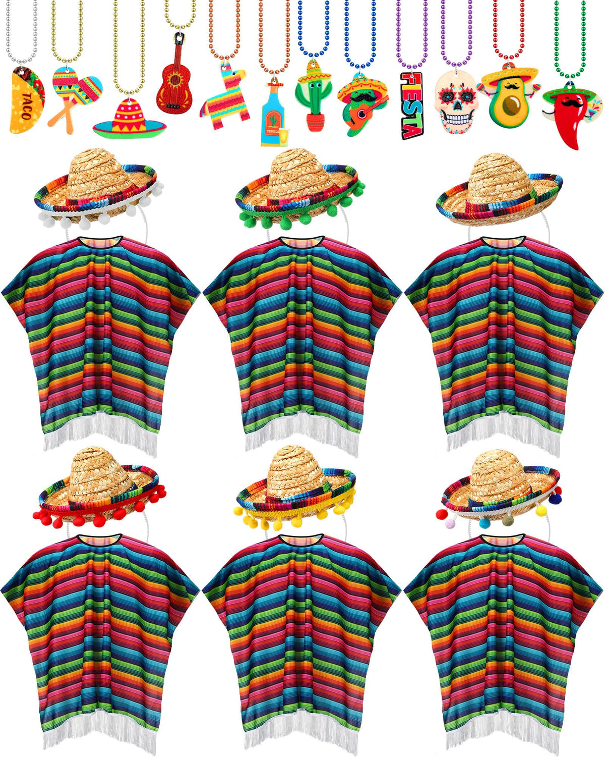 Panitay Cinco de Mayo serape poncho for soft, festive guest wear.