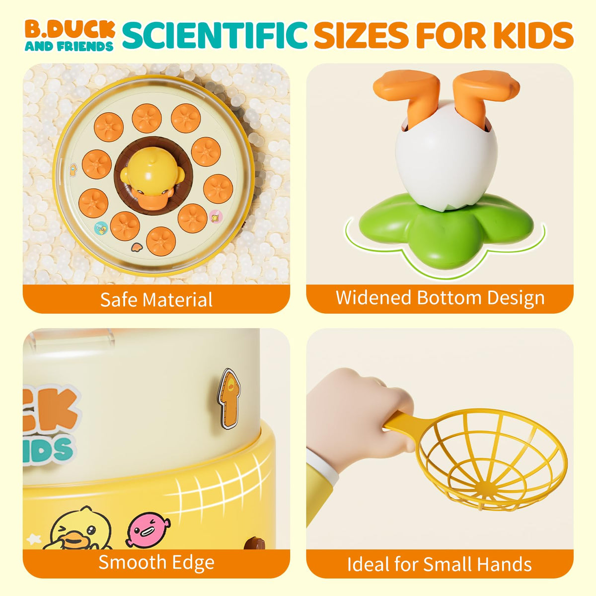 PANITU B.Duck egg toys pop out for quick, engaging moments.