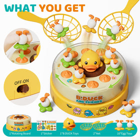 PANITU B.Duck two kids playing encourages teamwork and focus.