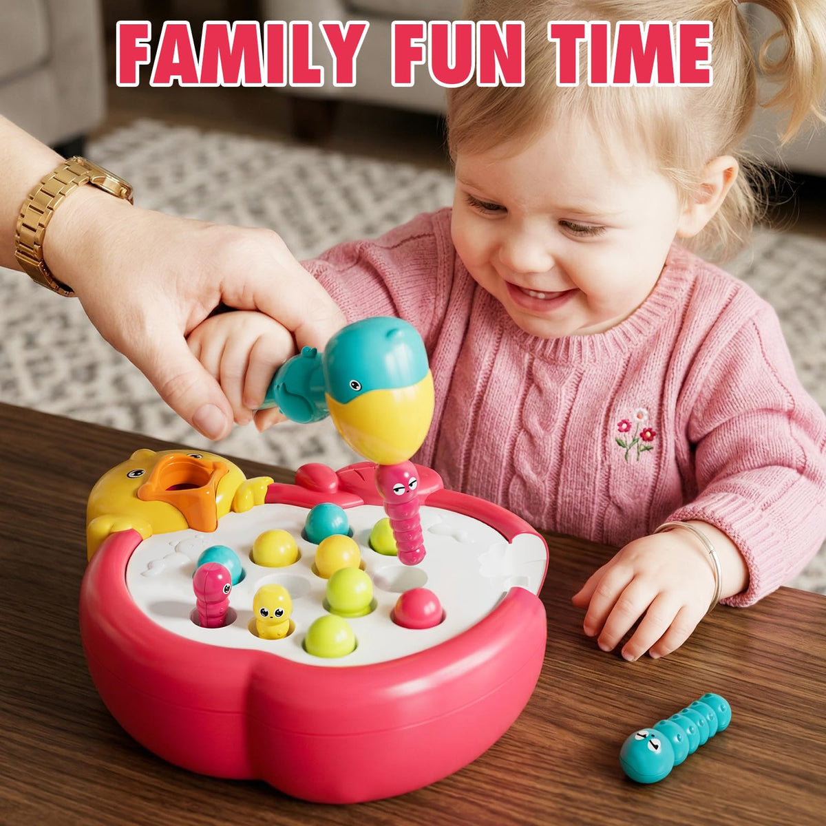 PANITU colorful worms variety highlights color recognition in early learning