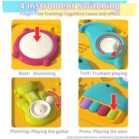 Panitu Pop-up toys invite interactive play and cognitive anticipation.
