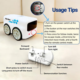 PanniOhye Magic Mini Bus in Follow Mode tracks moving objects