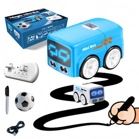 PanniOhye Magic Mini Bus LED front view for dynamic play in low light