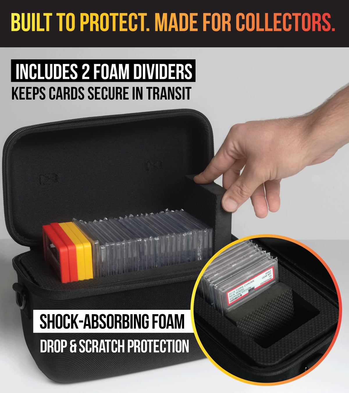 Panopply slab armor box secure zipper closure for safe transport