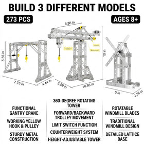 PANPAPA tower crane assembly for hands-on learning.