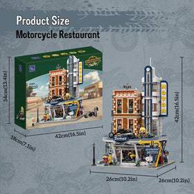 Pantasy four motorcycles display for action-packed urban dioramas