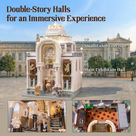 Pantasy four minifigures enable interactive storytelling and tours.
