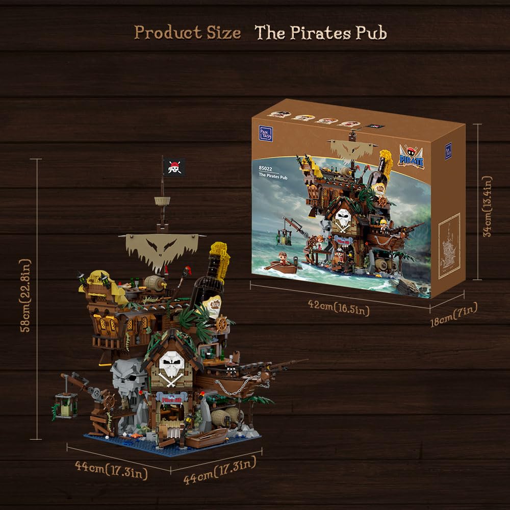 Pantasy Pirate Pub pirate minifigures set bring legends to life across displays.