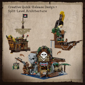 Pantasy Pirate Pub tavern interior with fireplace invites cozy storytelling scenes.
