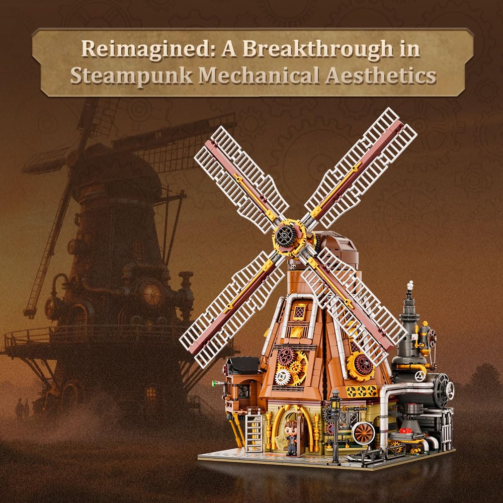Pantasy Windmill Workshop interior revealed through open wall for storytelling