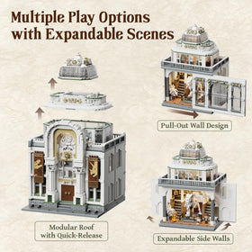 Pantasy street view base compatible for modular city expansion.