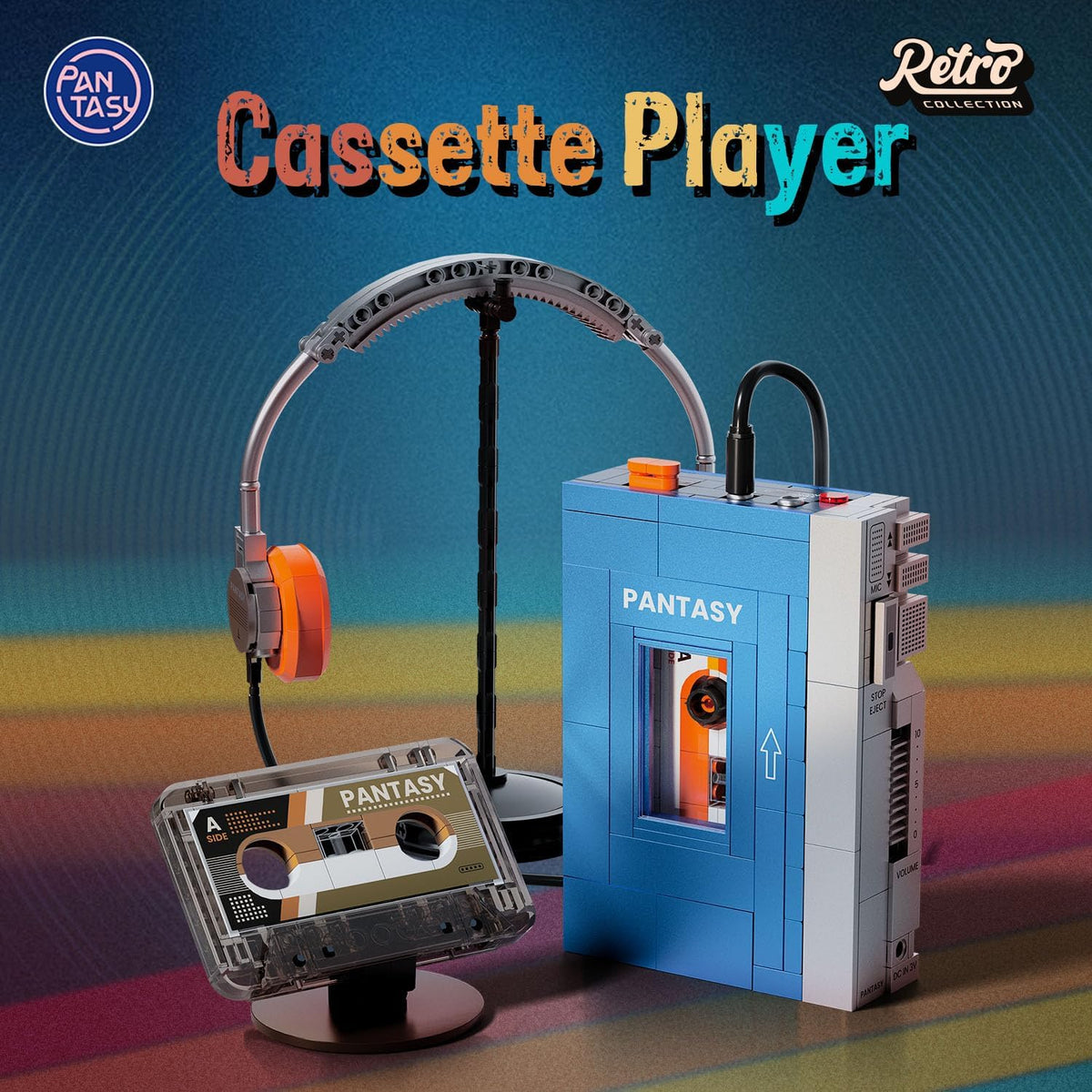PANTASY two-interchangeable-tapes highlight versatility for collection and display.