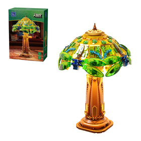 Pantasy Vintage Bricks Lamp with dragonfly motif delivers warm desk art.