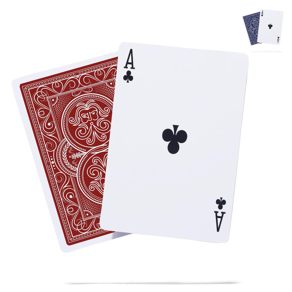Pantheon Playing Cards crimson red deck for outdoor play and confident shuffles.