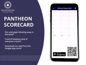 Pantheon Playing Cards outdoor setup showcases versatile deck for veranda, beach, or campsite games.