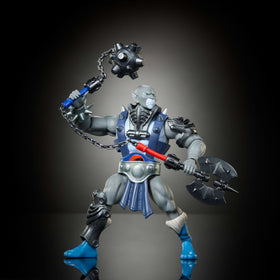 Panthro weapon set includes Nunchaku, mace, and axe for varied battles.