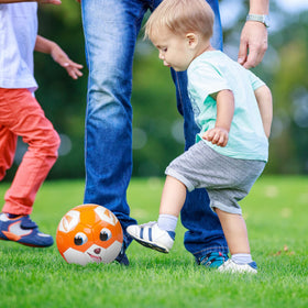 Paokoo ball pictured in grass ready for outdoor practice