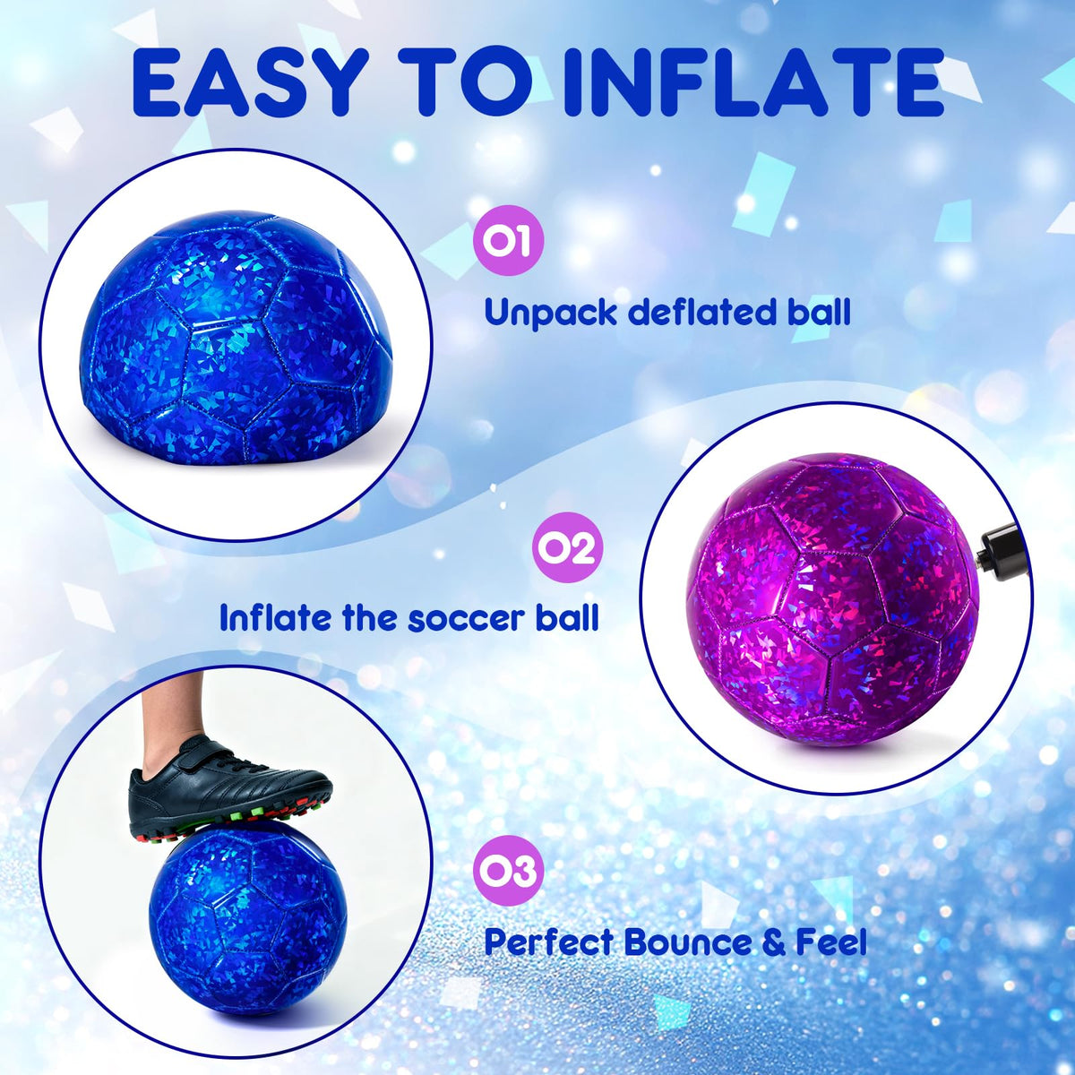 Paokoo durable synthetic leather ball with nylon-wound bladder for longevity