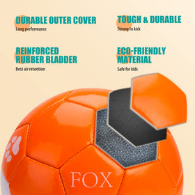 Paokoo size 2 ball shows 18.5 inch circumference for beginners