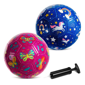 Paokoo toddler soccer ball with butterfly design ideal for early motor skills.
