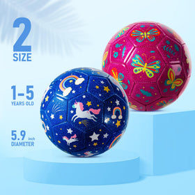 Paokoo toddler soccer ball with unicorn design sparks imaginative outdoor play.