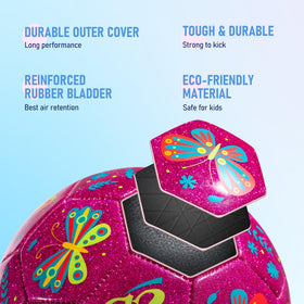 Paokoo durable synthetic leather ball with latex-free liner for daily play.