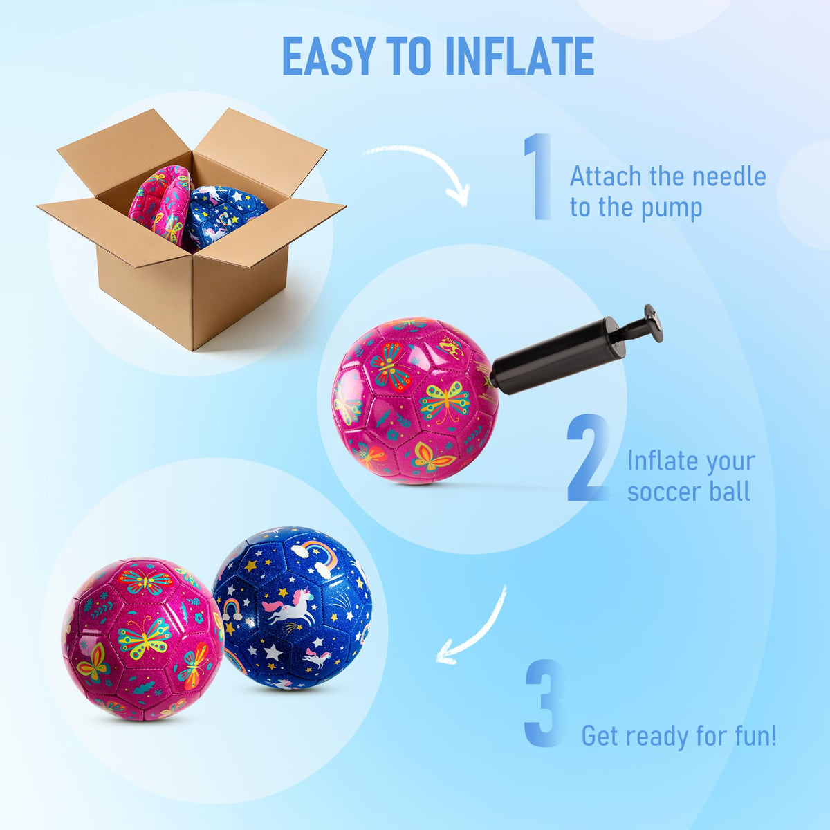 Paokoo Size 2 ball is lightweight and easy for toddlers to kick.