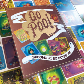 Paper House Go Poo Game card collection showcasing grossly cute cards for quick rounds