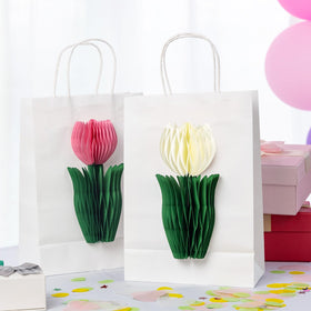 PAPER JAZZ eco-friendly, reusable tulip decor for seasons and celebrations.