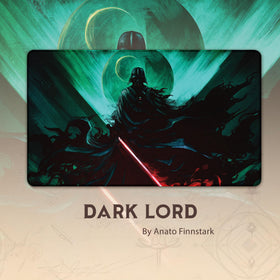 Paramint Dark Lord stitched playmat edge stitch detail reinforces durability during long games.